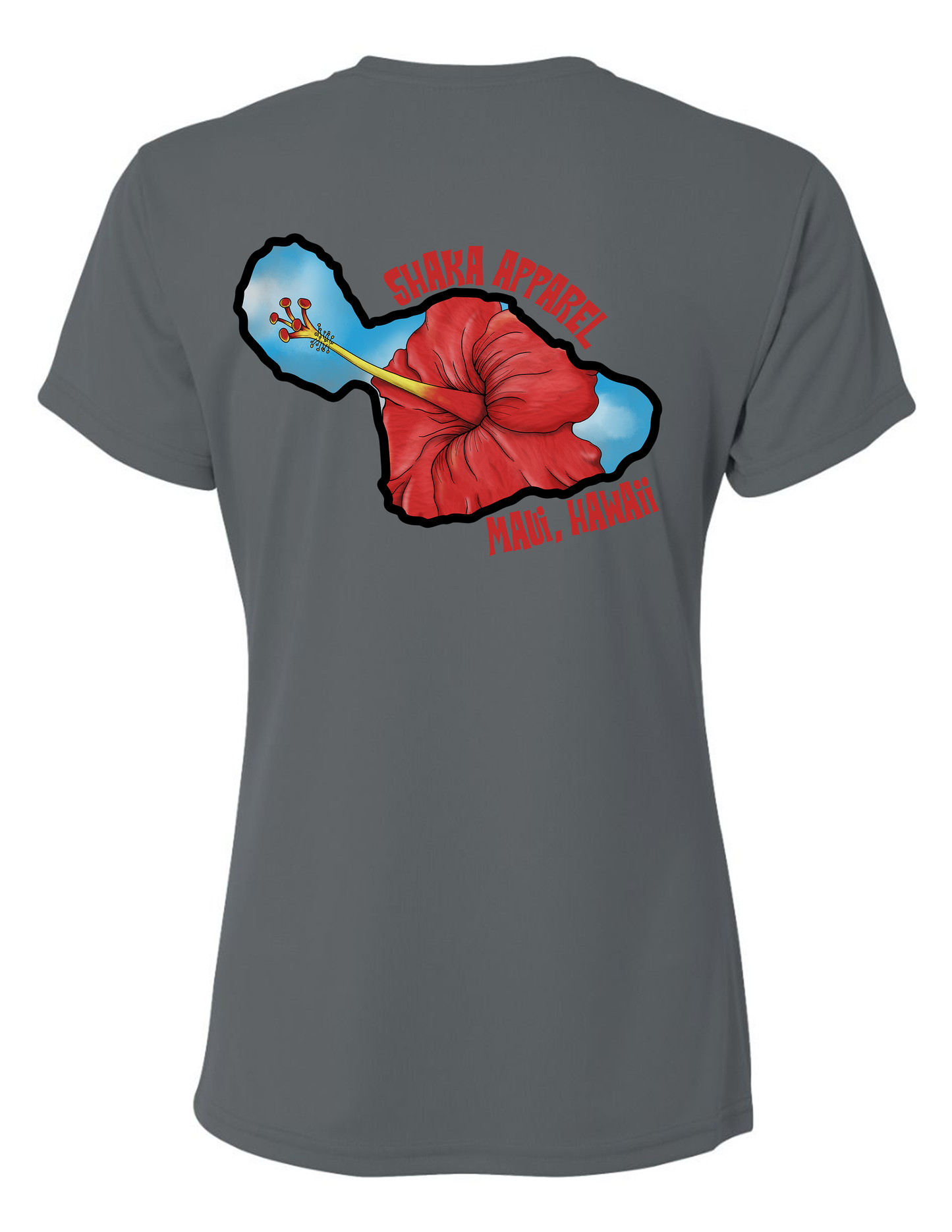MAUI HIBISCUS - WOMEN'S SHORT SLEEVE